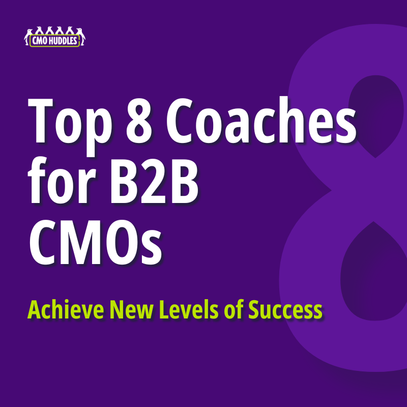 Graphic showing top B2B CMO coaches
