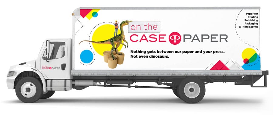 Case Paper Truck Wrap